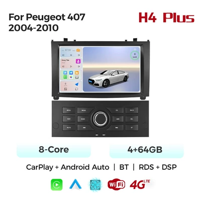 Suitable for 8" Peugeot DVD Navigation - octa-core-4g-version-464-carplay