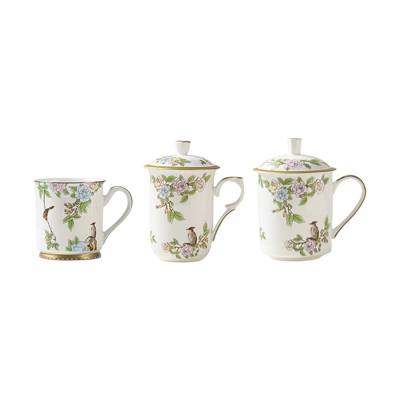 Керамическая кружка Jingdezhen с индивидуальной гравировкой для офиса, женская и мужская кружка, большая вместимость, питьевая кружка