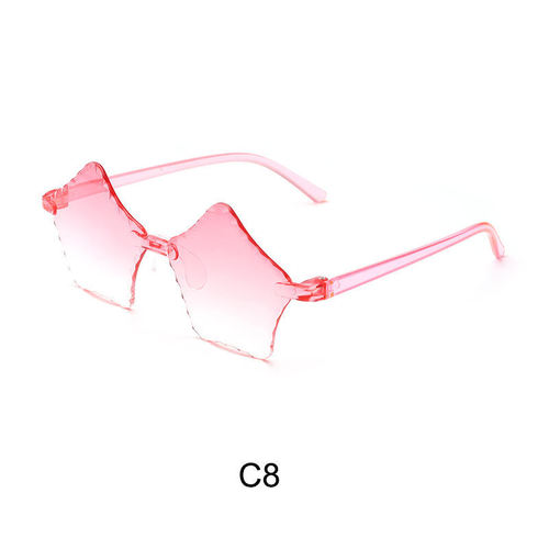 Children's sunglasses cute baby colorful sunglasses trendy unisex kids fashion five-pointed star glasses Korean cartoon glasses
