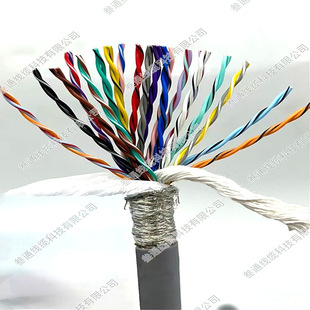 TRVSP high flexible drag chain twisted pair shielded cable 13*2*0.2*26 core oil resistant multi-core wire