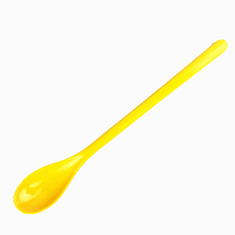 19cm transfronterizo en stock color cuchara de leche para niños cuchara de agitación de mango largo cuchara de pomada de melamina Amazon
