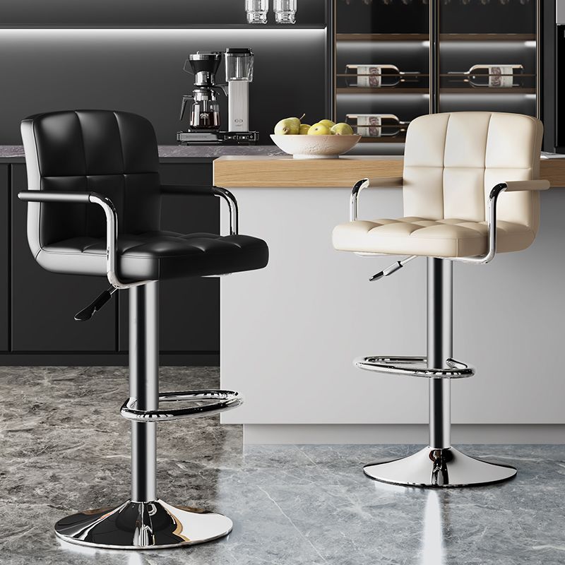 Bar Chair, Office Backrest Chair, Bar Chair, Liftable Comfortable Stool, Rotating High Stool, Front Desk Cashier Stool