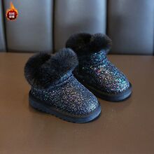 ��ͯ�Ӻ�ѩ��ѥ�����ӽqͯЬŮ����ˮ�W����Ь��Ůͯ��Ƭ��ů��ѥ