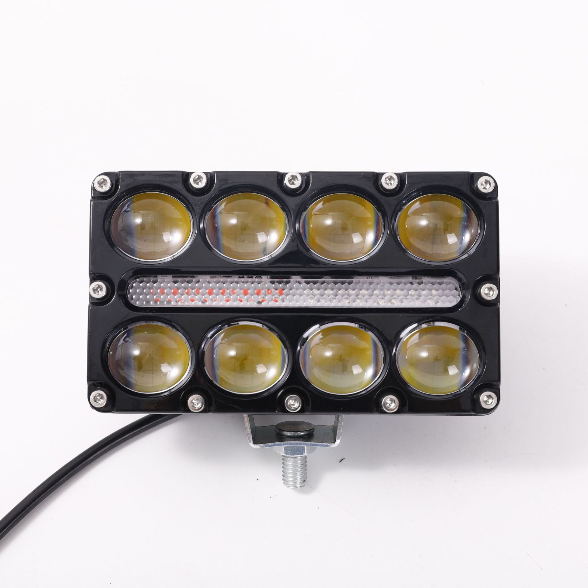 Motorcycle LED Spotlight Triple Row Spotlight High Low image 4