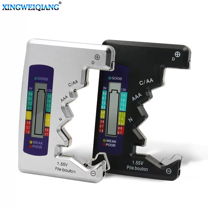 批发电池测试仪 数显电池电量检测计 5号7号电池9V电池电量检测器