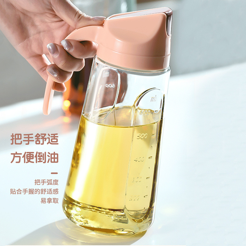 オイルポット自動開閉防漏ガラス家庭用大容量オイルタンク醤油酢瓶調味料キッチン調味料油瓶|undefined