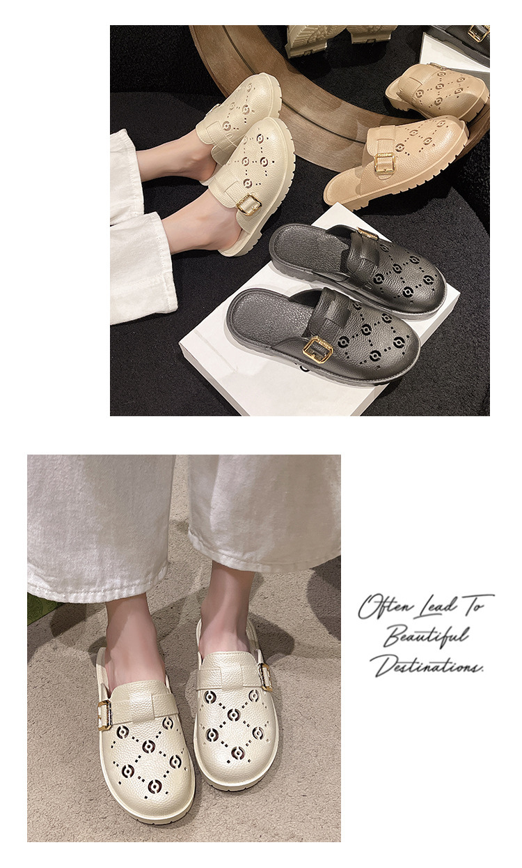 Platform Slippers Women's Summer Sandals With Thick Sole_voghion.com