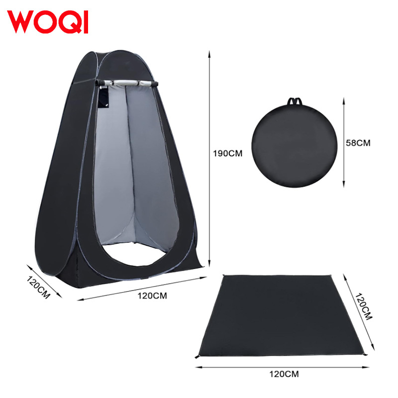 WOQI Instant Outdoor Shower Automatic Tent Camping Toilet Changing Room Canopy Pop-up Privacy Shower Tent 2