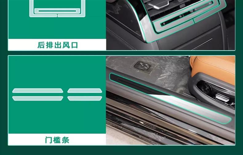 Suitable for Audi Q7/Q8/A8L Central Control Film Interior Protective Film Instrument Panel Navigation Display Screen Tempered Film