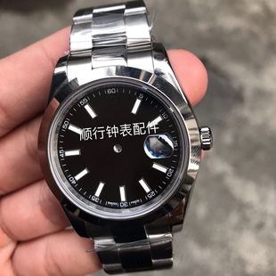 Watch Accessories Lao Case 2824283428362846 Movement Watch Case Three Baht with Black Disc Case 41mm