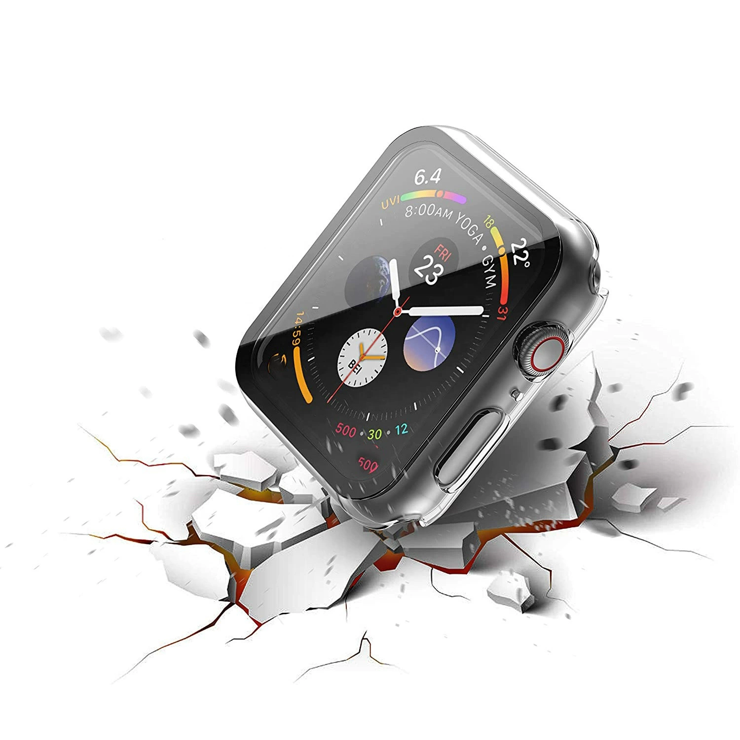 Apple, водонепроницаемые часы, чехол, 3D, 45 мм