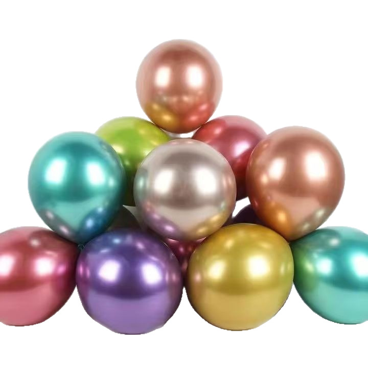 1.8 g de globo de color metálico al por mayor de 10 pulgadas para la fiesta de cumpleaños de la casa de bodas para niños con globo cromado brillante image 5