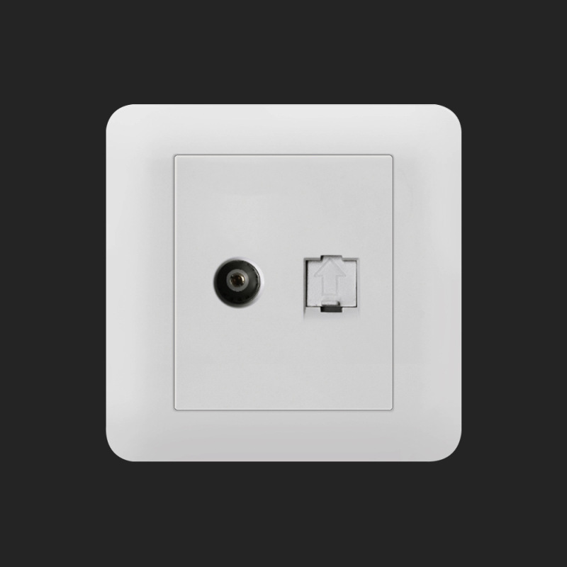Foreign Trade Type 86 Concealed Multimedia Tv Computer Phone Bluetooth Wireless Audio Switch Socket Panel Cable