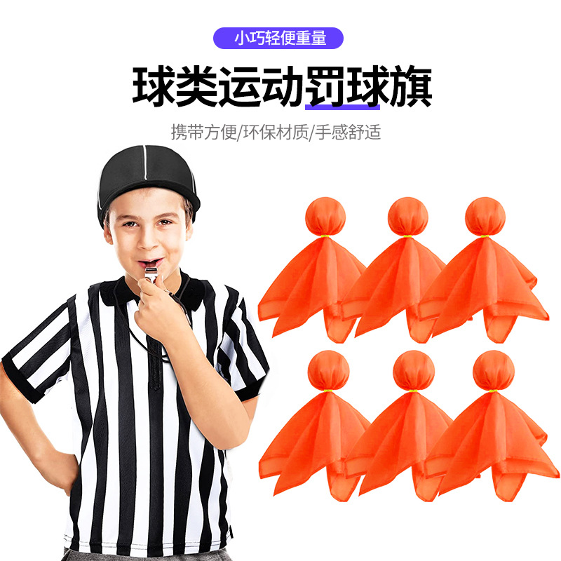 Pequeña bandera amarilla de fútbol americano juego deportivo árbitro apoyos fútbol tiro libre bandera lanzando accesorios tiro libre árbitro