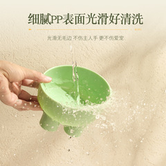 寵物貓咪喝水保護頸椎狗碗防打翻斜口象牙腿高腳貓碗食盆批發