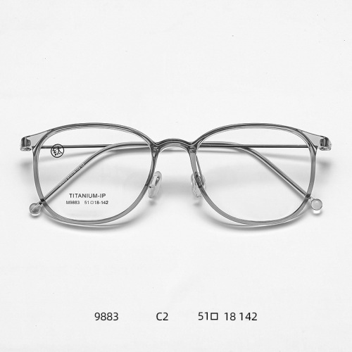Frame pure titanium ultra-light TR90 glasses anti-radiation glasses wholesale retro optical frame M9883