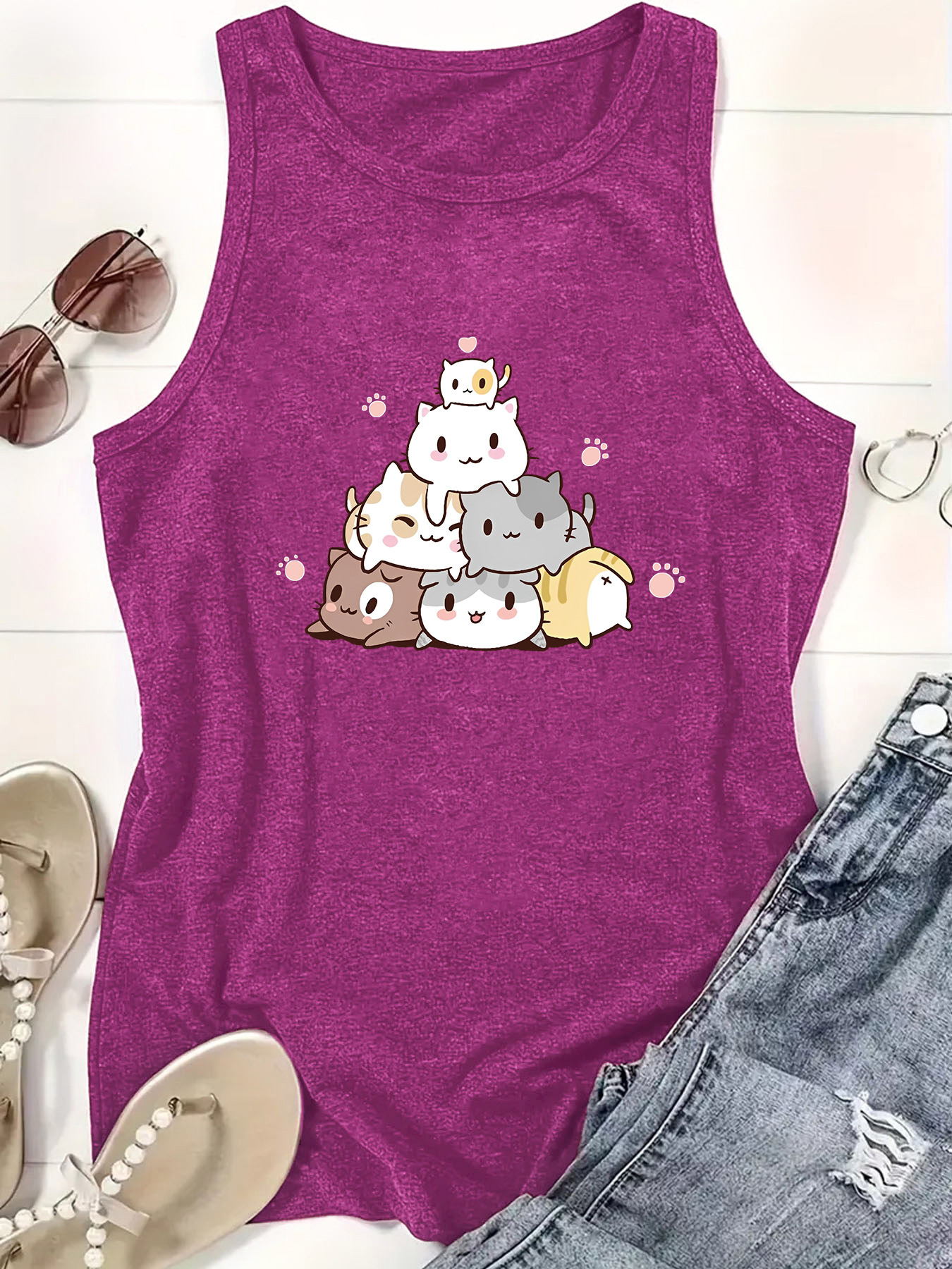 Anime Print Top - Image 4