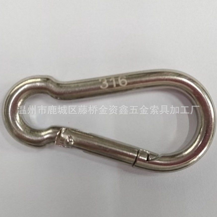 钩厂， 弹簧钩支持激光打印机logo不锈钢316，304等按需供应