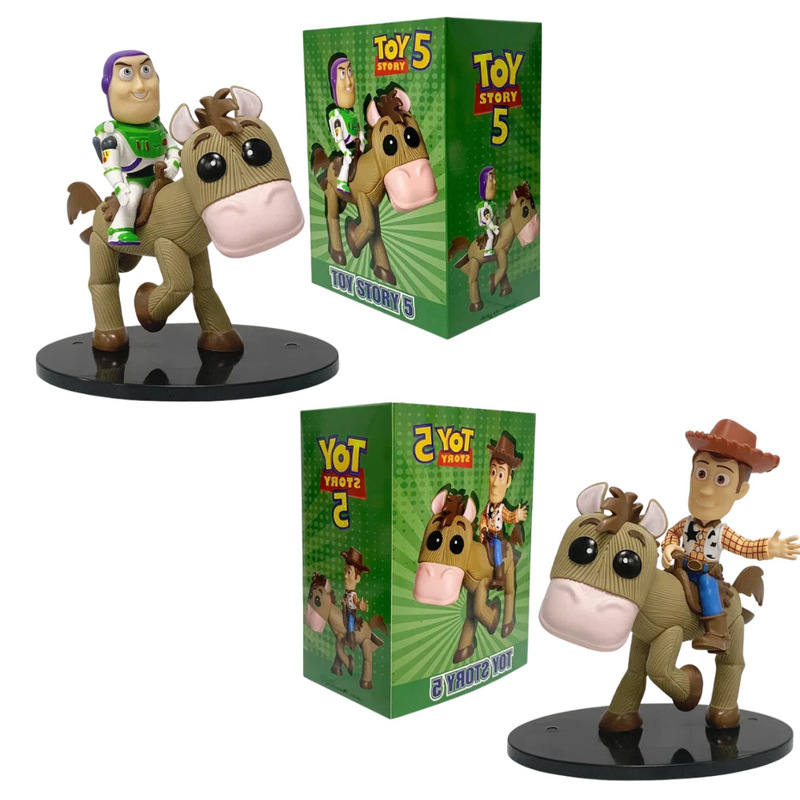 Toy Story Horse Riding Figure, Buzz Lightyear Cowboy Woody Doll, Trendy Blind Box Toy, Desktop Decoration Toy Story Horse Riding Figure, Buzz Lightyear Cowboy Woody Doll, Trendy Blind Box Toy, Desktop Decoration