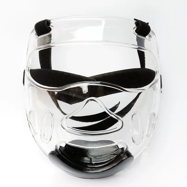 Taekwondo mask transparent helmet mask karate head mask removable face protection face position face protection cover