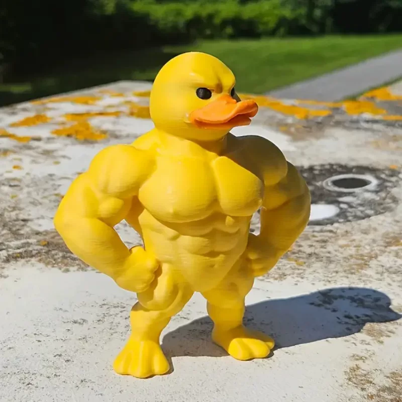 Yellow decorations for gym, statue for office