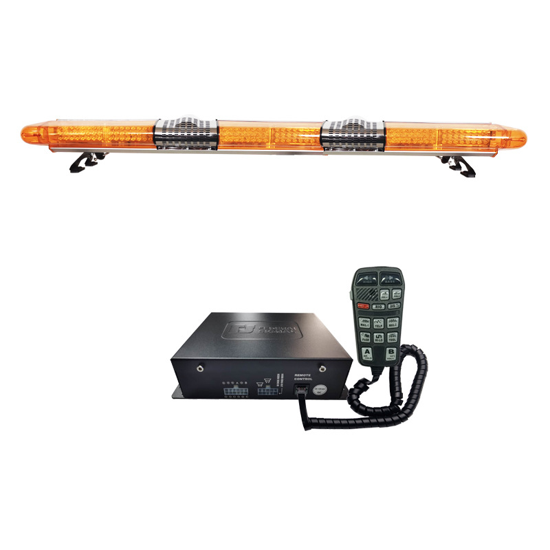 LED roof warning light long row strobe light 1.8m Car-mounted strobe light + dual speakers + siren 9400R9