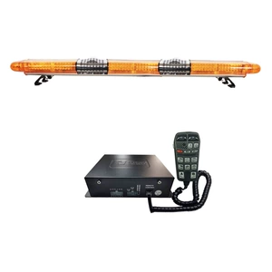 LED roof warning light long row strobe light 1.8m Car-mounted strobe light + dual speakers + siren 9400R9