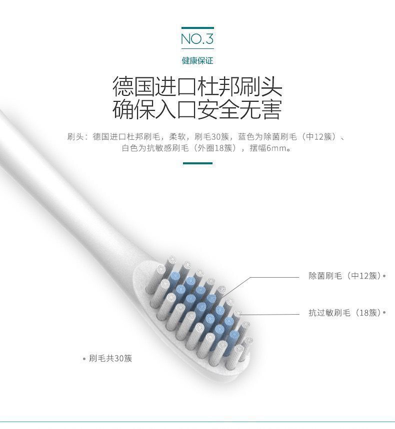6-velocidad cepillo de dientes eléctrico adulto hogar USB recargable cepillo de dientes sónico irrigador oral regalo X3 entrega de una sola pieza image 14