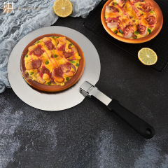 12インチステンレス折り畳みピザ折り畳み可能10インチ円形ケーキ移転シャベルpizza大円シャベル焙煎