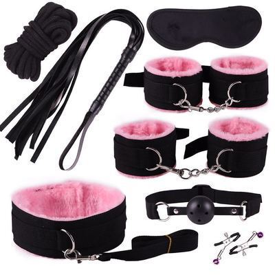 SM fun ten-piece set, bondage set, ribbon plush set, adult alternative toys wholesale