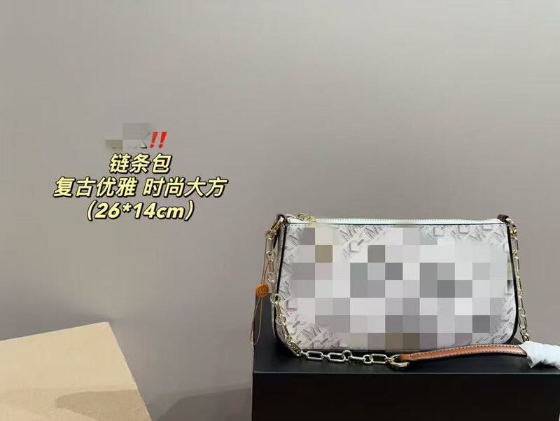 2023新版本 POCHETTE ACCESSOIRES手袋双肩带链条包单肩斜跨女包|undefined