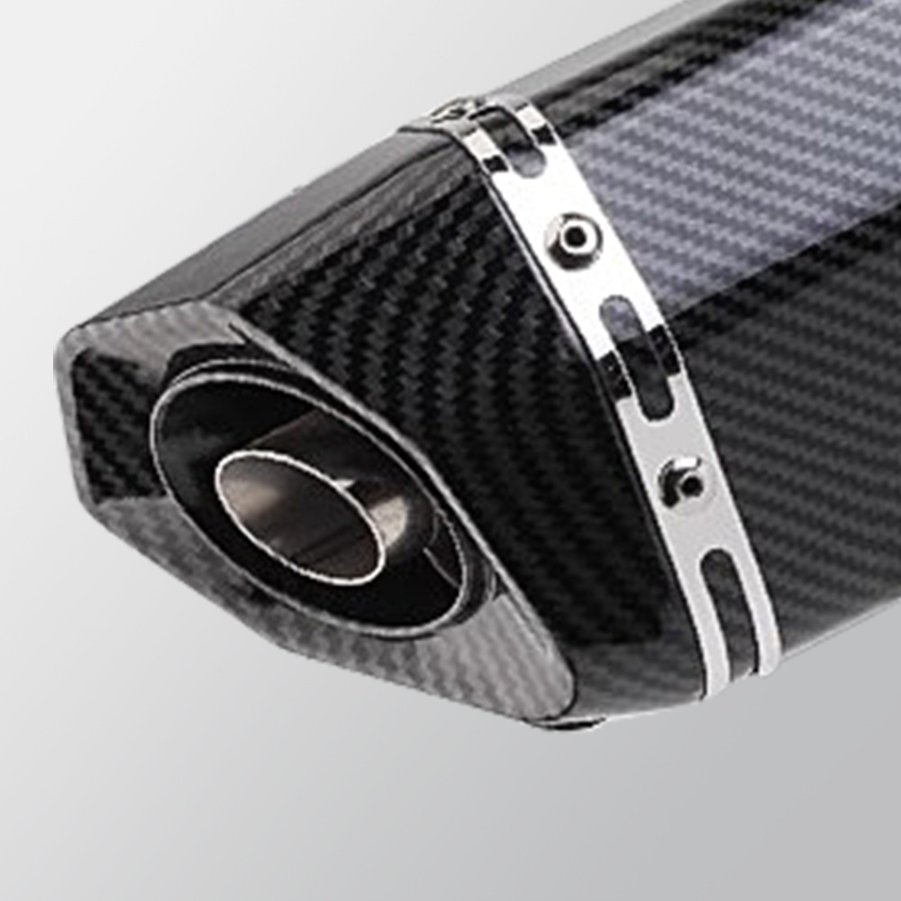 Motorcycle Modification Full Carbon Fiber Imitation Small Hexagonal 51mm Universal Exhaust Pipe Tail Section 450Sr 321R