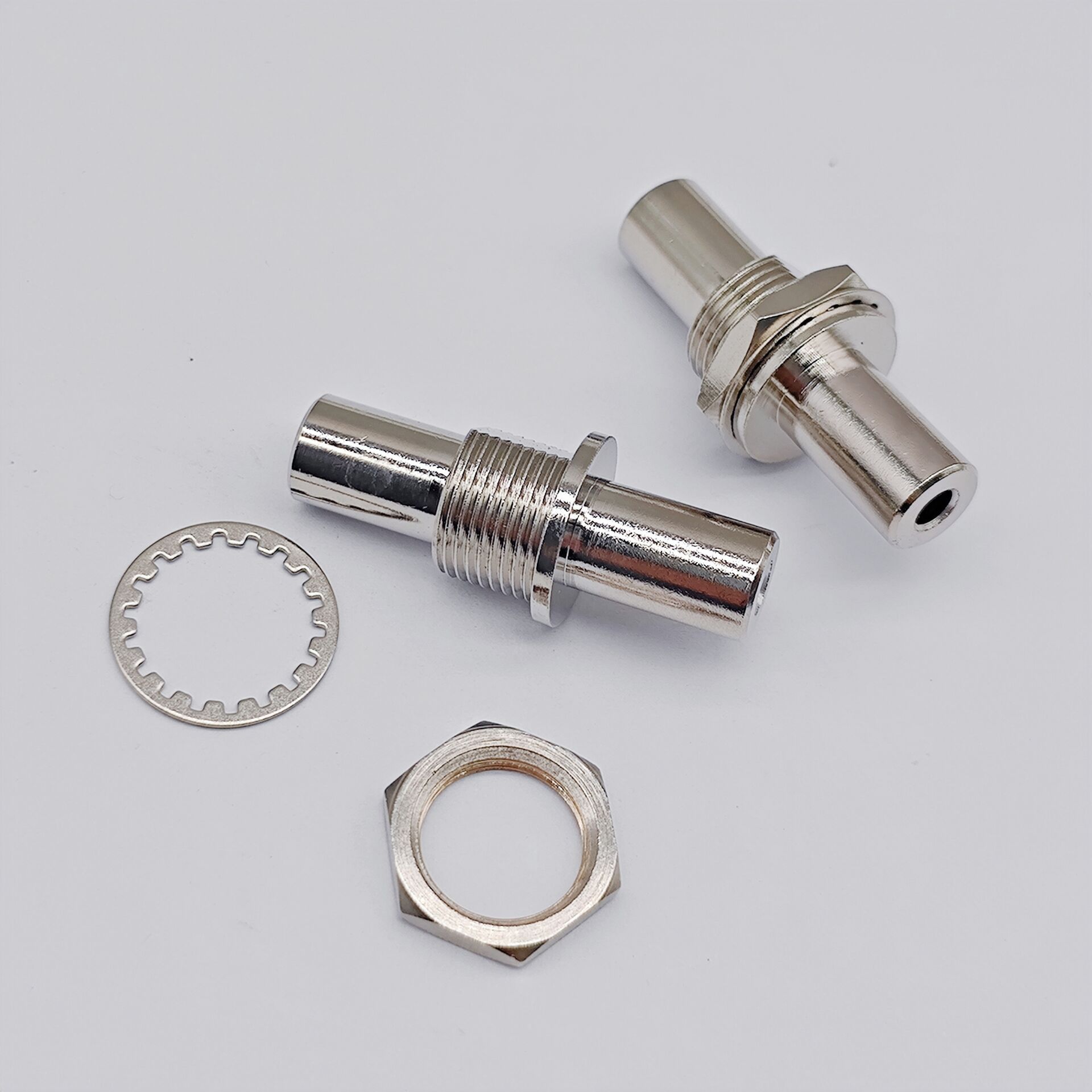 纯铜镀镍3.5母转母耳机音频转接头 3.5MM电脑音频直通