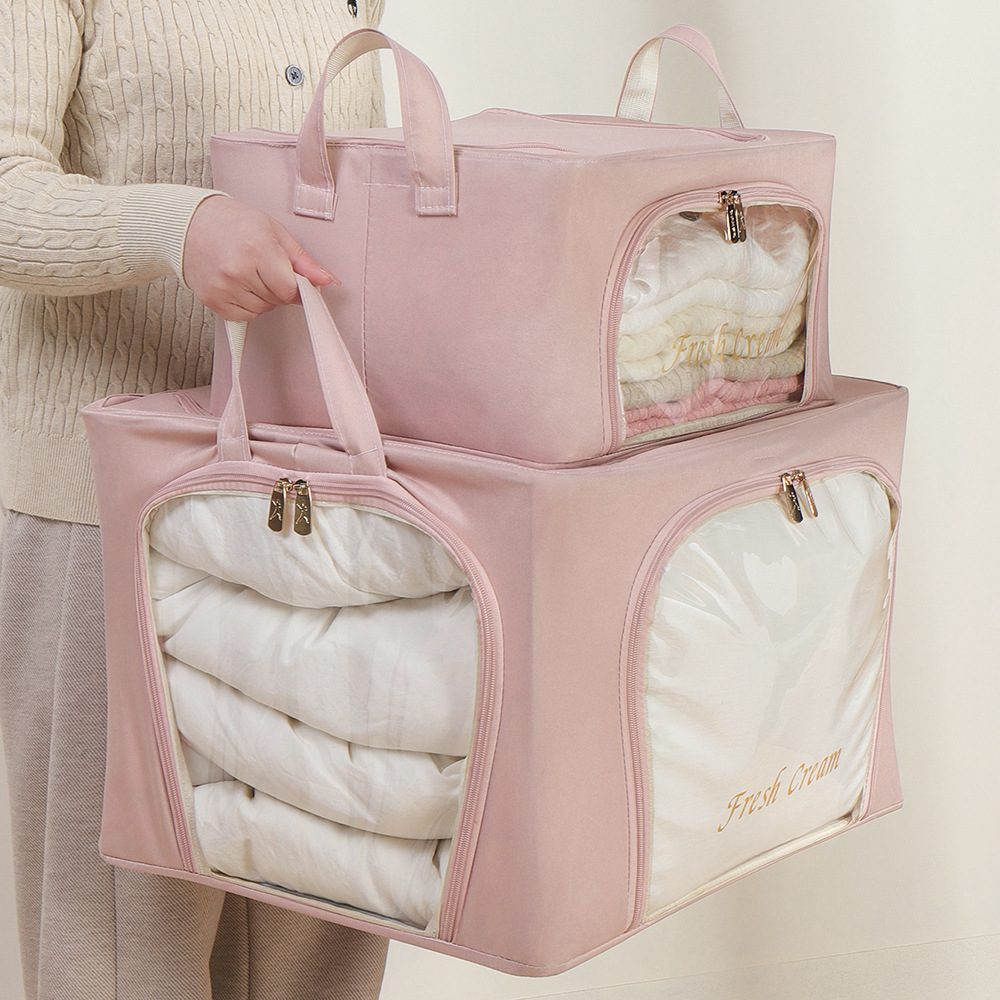 Clothing Storage Box, Fabric Clothing Organizer, Foldable Wardrobe Quilt, Large Capacity Household Storage Solution