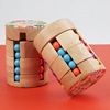 Wooden double-sided intellectual rotating Rubik's cube for finger, intellectual development, anti-stress