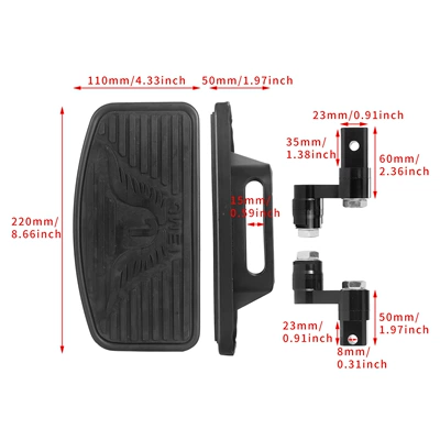 Modification Front and – Motorcycle pedals