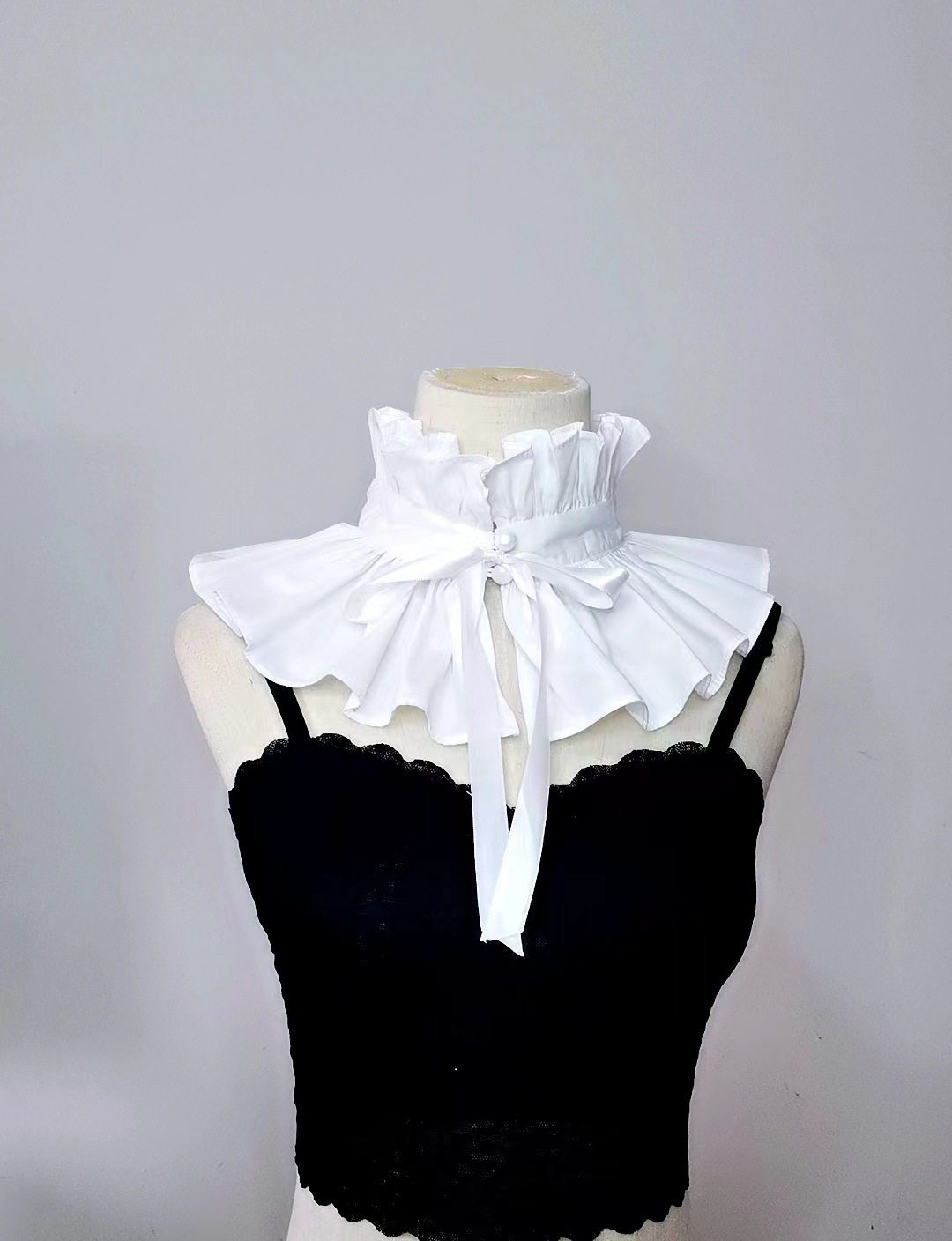 El nuevo Palacio Francés brisa decoración Flint encaje cuello alto retro Ruff cuello falso collar moda explosivo venta