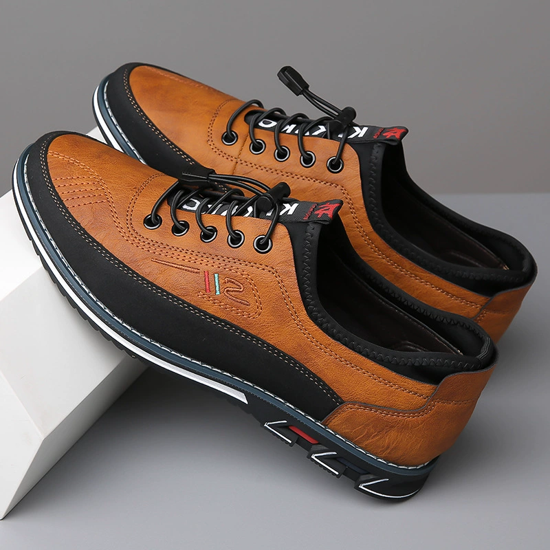 Footwear for leisure, fashionable comfortable shoes for leather shoes, (Cross-border trading), plus size