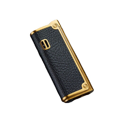 Cross-border Internet celebrity windproof direct leather lighter retro old-fashioned inflatable blue flame electronic cigarette lighter creative wholesale