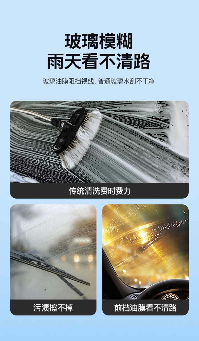 Leben Car Glass Cleaner Powerful Stain Remover and Oil Film Remover Wiper Fluid Car Use Insect Glue Ethanol Concentrate Winter Antifreeze