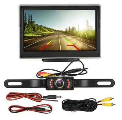 Cup Display, Car display - silver-edge-5inch-desktop-long-license-plate-wired-version