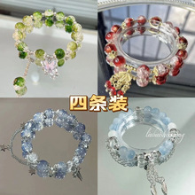 超仙蝴蝶玉碎手链女小众设计ins风森系仙女甜美闺蜜手链礼物