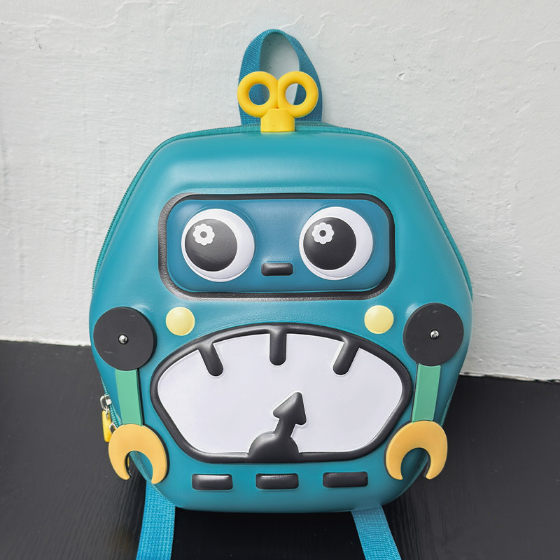 Mochila para niños robot tridimensional de dibujos animados mochila para niños pequeños nuevos lindos preescolares niñas mochila de jardín de infantes