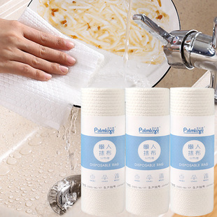 Oem Disposable Lazy Rag Processing Customized Cleaning Oil-Absorbing Kitchen Paper Washable Printing Wet and Dry Use