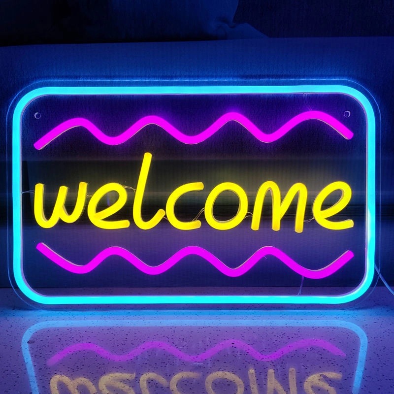 新款led霓虹灯造型灯发光字外贸跨境专供广告牌酒吧招牌亚克力板