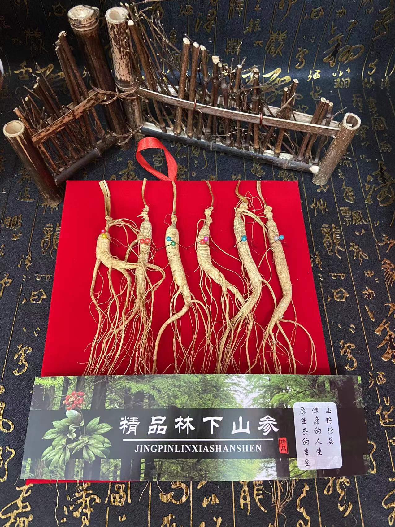 Changbai Mountain Five Treasures Gift Box Ginseng Deer Antler and Reishi Slices for Soup and Wine in use