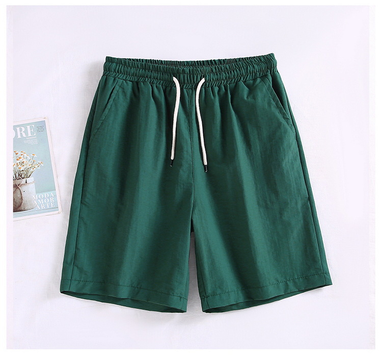 Men's Quick-dry Beach Shorts With Geometric Print Lightweight_voghion.com