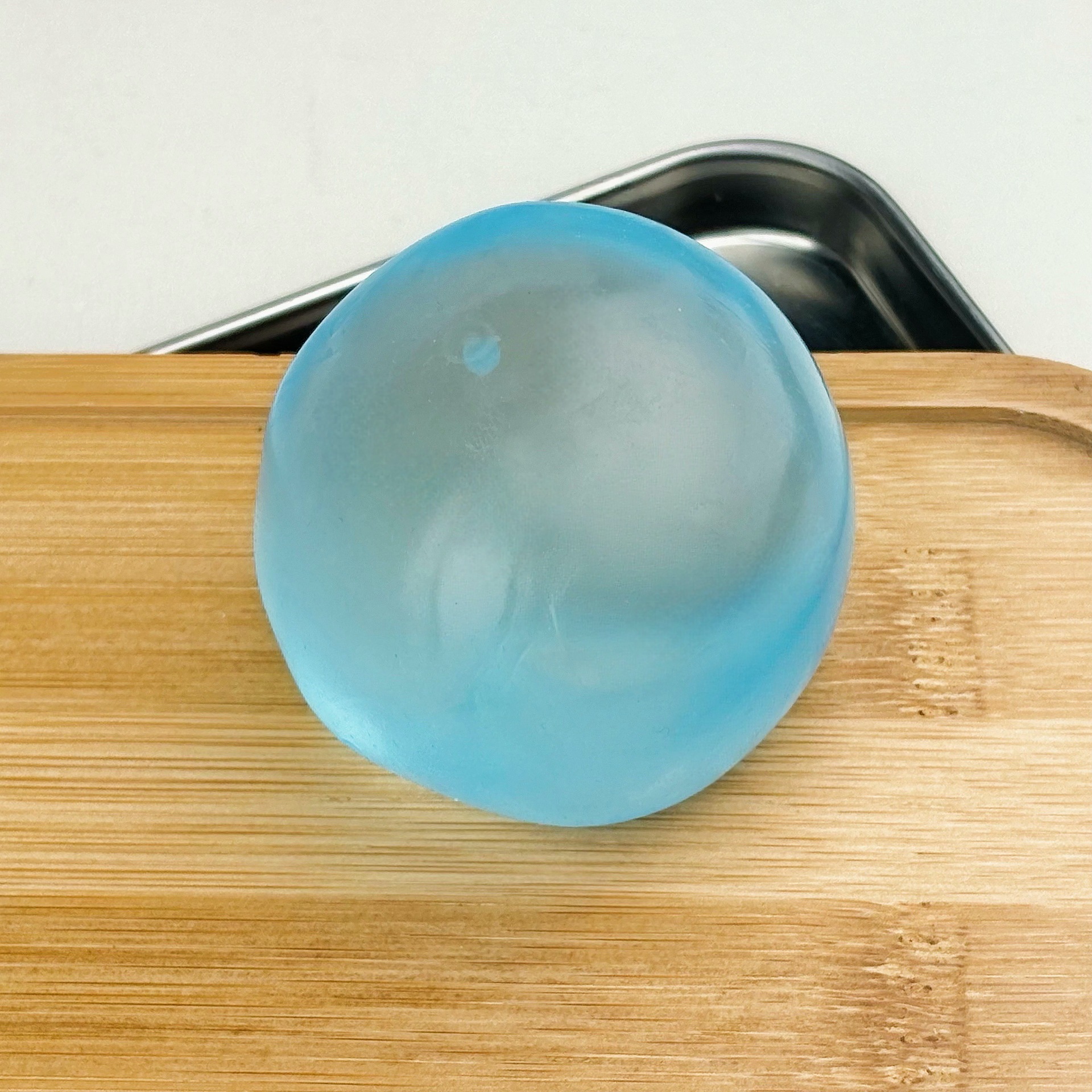 6cm blue vaseline handmade ball