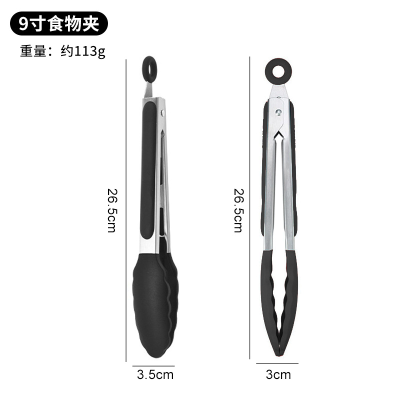 シリコンフードクリップ、ステンレスフードクリップ、バーベキュークリップ、バーベキュークリップ、火傷防止クリップ、高温耐性バーベキュークリップ、パンクリップ