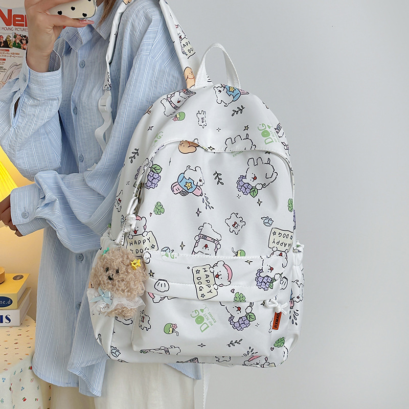 Nueva mochila con estampado Pacha de dibujos animados, mochila para estudiantes de gran capacidad, mochila de viaje, mochila de alto valor para la escuela secundaria y secundaria